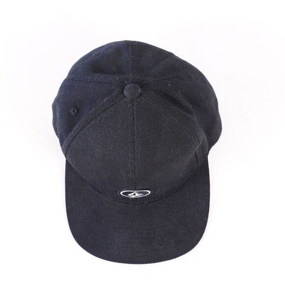 Volcom True To This Adjustable Snapback Baseball Hat Cap Visor Black White - Picture 6 of 10